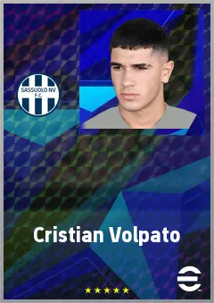 Cristian Volpato eFootball 2026 player card, 70 OVR AMF