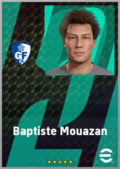 Baptiste Mouazan eFootball 2026 player card, 67 OVR AMF