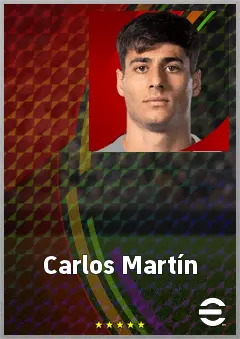 Carlos Martín eFootball 2026 player card, 72 OVR CF