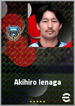 Ienaga Akihiro eFootball 2026 player card, 71 OVR RWF