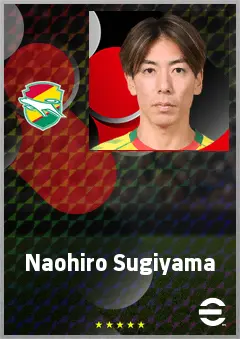 Sugiyama Naohiro eFootball 2026 player card, 68 OVR RMF