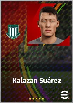 Kalazan Suárez eFootball 2026 player card, 67 OVR LB