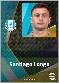 Santiago Longo eFootball 2026 player card, 71 OVR DMF