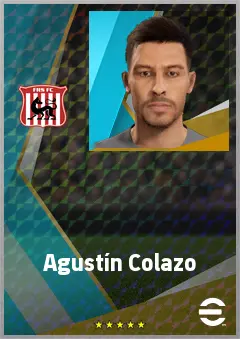 Agustín Colazo eFootball 2026 player card, 70 OVR CF