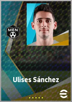 Ulises Sánchez eFootball 2026 player card, 73 OVR RMF