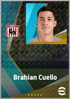 Brahian Cuello eFootball 2026 player card, 70 OVR RMF
