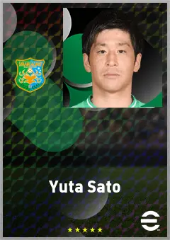 Sato Yuta eFootball 2026 player card, 65 OVR CMF