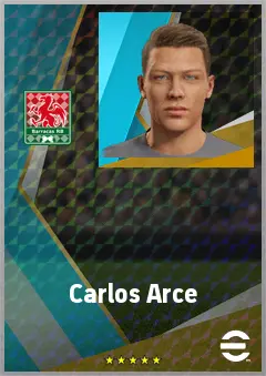 Carlos Arce eFootball 2026 player card, 70 OVR DMF