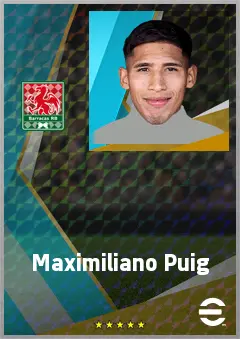 Maximiliano Puig eFootball 2026 player card, 68 OVR CMF