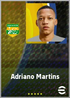 Adriano Martins eFootball 2026 player card, 71 OVR CB