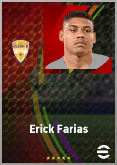 Erick Farias eFootball 2026 player card, 68 OVR CF