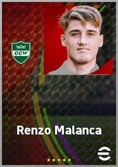 Renzo Malanca eFootball 2026 player card, 70 OVR CB