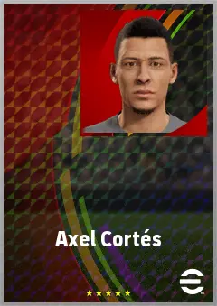 Axel Cortés eFootball 2026 player card, 62 OVR LB