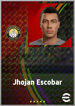 Jhojan Escobar eFootball 2026 player card, 67 OVR LB
