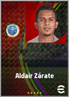 Aldair Zárate eFootball 2026 player card, 68 OVR CMF