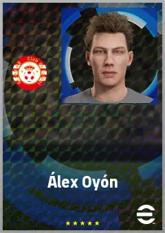 Álex Oyón eFootball 2026 player card, 65 OVR CF