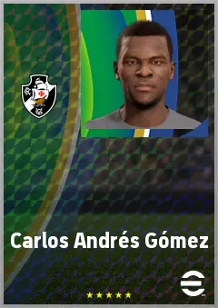Carlos Andrés Gómez eFootball 2026 player card, 70 OVR RWF
