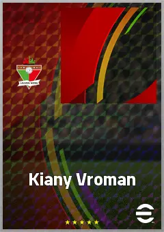Kiany Vroman eFootball 2026 player card, 64 OVR GK