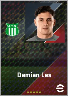 Damian Las eFootball 2026 player card, 69 OVR GK