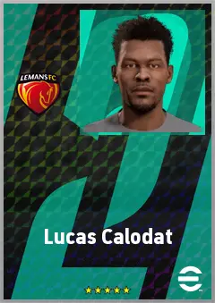 Lucas Calodat eFootball 2026 player card, 69 OVR LB