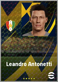 Leandro Antonetti eFootball 2026 player card, 66 OVR CF
