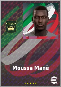 Moussa Manè eFootball 2026 player card, 65 OVR RB