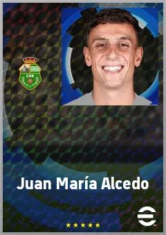 Juan María Alcedo eFootball 2026 player card, 69 OVR LB