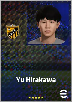Hirakawa Yu eFootball 2026 player card, 69 OVR RMF