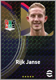 Rijk Janse eFootball 2026 player card, 64 OVR GK