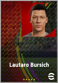 Lautaro Bursich eFootball 2026 player card, 68 OVR GK