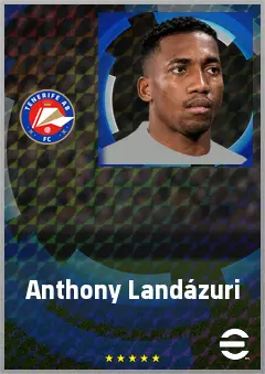 Anthony Landázuri eFootball 2026 player card, 71 OVR CB