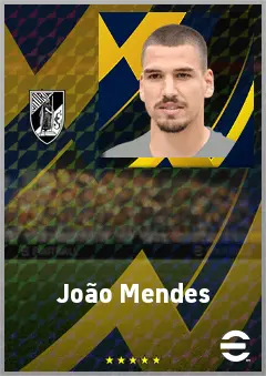 João Mendes eFootball 2026 player card, 72 OVR LB
