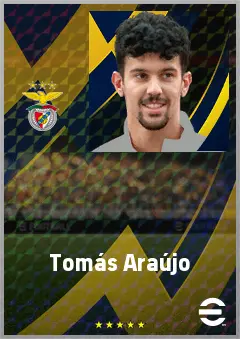 Tomás Araújo eFootball 2026 player card, 77 OVR CB