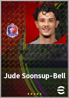 Jude Soonsup-Bell eFootball 2026 player card, 65 OVR CF