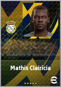 Mathis Clairicia eFootball 2026 player card, 69 OVR CF