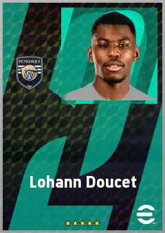 Lohann Doucet eFootball 2026 player card, 69 OVR DMF