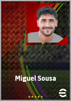 Miguel Sousa eFootball 2026 player card, 68 OVR AMF