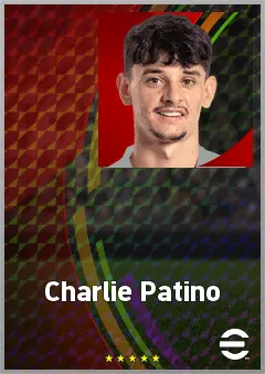 Charlie Patino eFootball 2026 player card, 68 OVR CMF