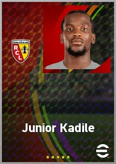 Junior Kadile eFootball 2026 player card, 69 OVR LWF