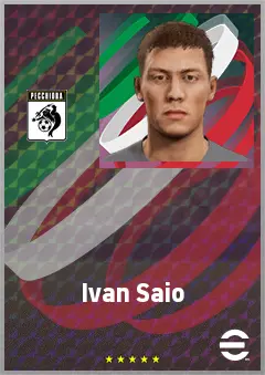 Ivan Saio eFootball 2026 player card, 64 OVR GK