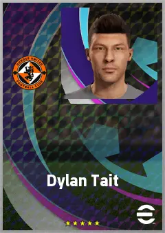 Dylan Tait eFootball 2026 player card, 69 OVR CMF