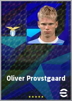 Oliver Provstgaard eFootball 2026 player card, 71 OVR CB