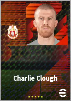Charlie Clough eFootball 2026 player card, 66 OVR CB