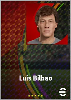 Luis Bilbao eFootball 2026 player card, 66 OVR LWF