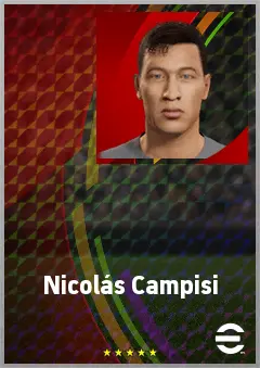 Nicolás Campisi eFootball 2026 player card, 72 OVR GK