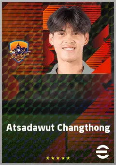 Atsadawut Changthong eFootball 2026 player card, 62 OVR RB