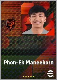Phon-Ek Maneekorn eFootball 2026 player card, 64 OVR LB