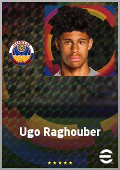 Ugo Raghouber eFootball 2026 player card, 69 OVR DMF