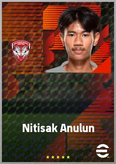 Nitisak Anulun eFootball 2026 player card, 61 OVR CMF