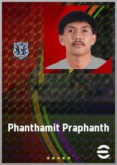 Phanthamit Praphanth eFootball 2026 player card, 65 OVR RWF